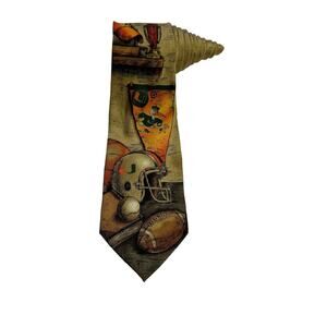 Eagle Wings University Of Miami Sports Football Baseball Necktie Novelty Vintage